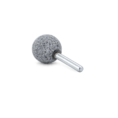 vue de coté Meule sphérique grain 24 VM Rubber