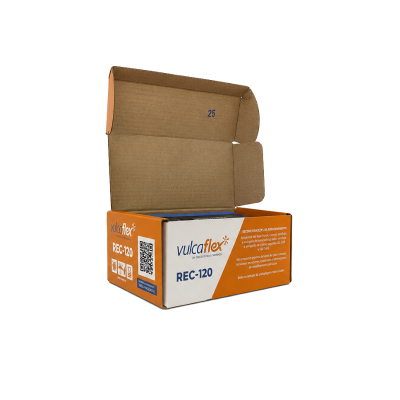 boite ouverte des emplâtres radial Vulcaflex REC-120-80 × 125 mm