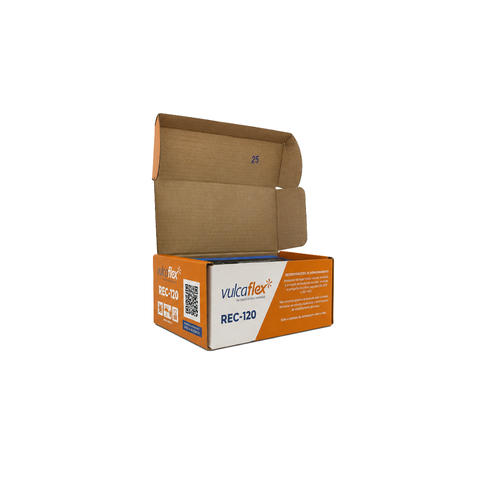 boite ouverte des emplâtres radial Vulcaflex REC-120-80 × 125 mm