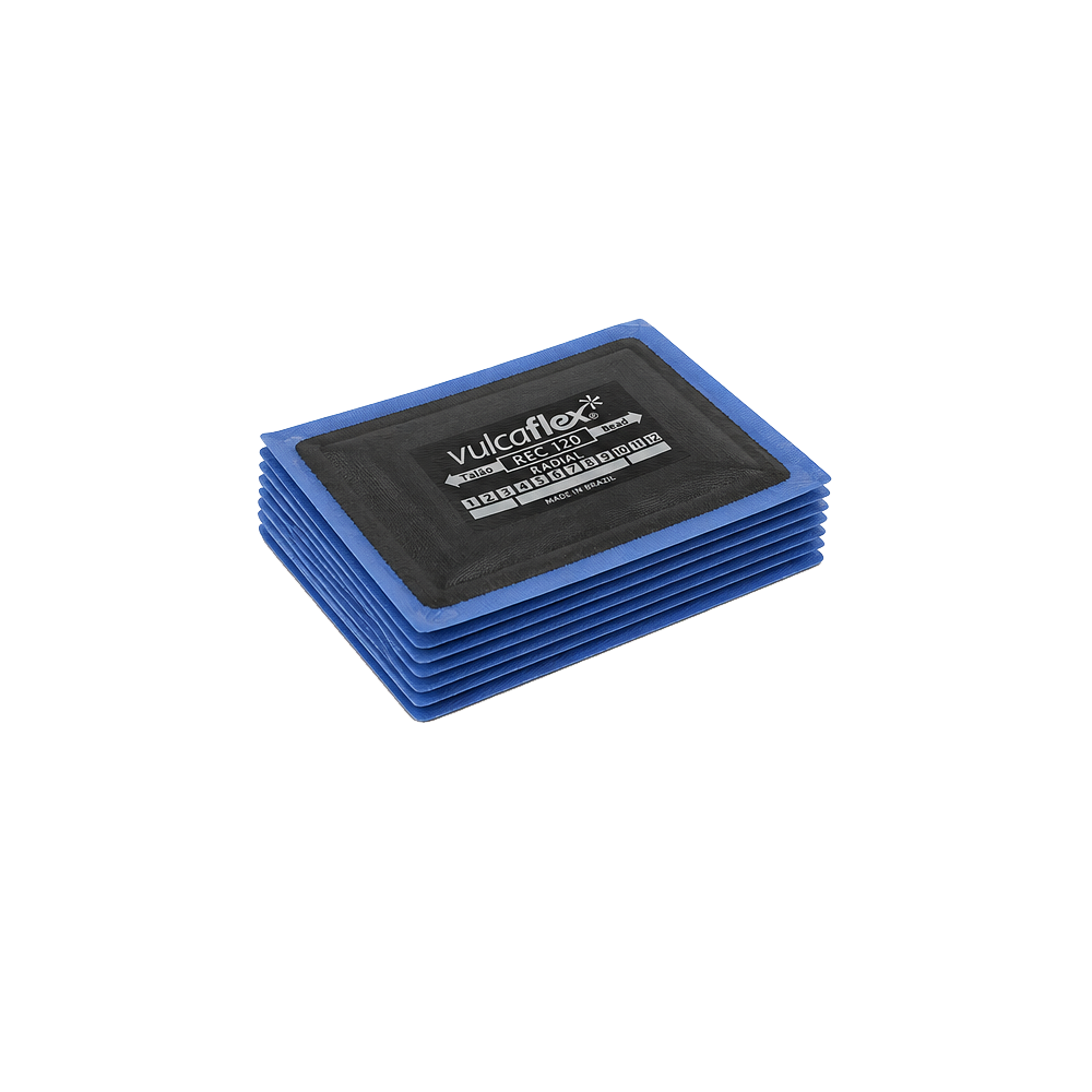 10 emplâtres radial Vulcaflex REC-120-80 × 125 mm