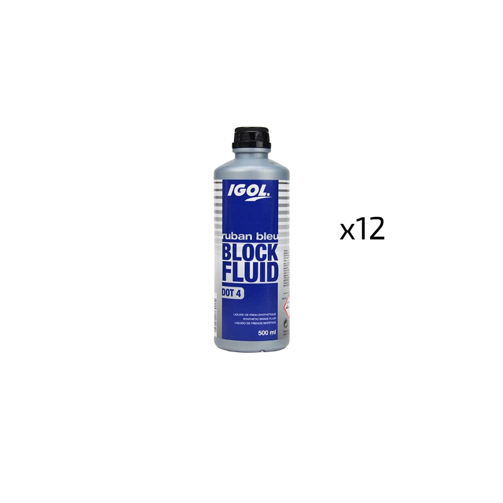 Liquide de frein IGOL DOT4 Ruban Bleu 12 x 500 ml