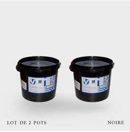 Lot de 2 pots crème de montage noire Rubber Vulk 5KG