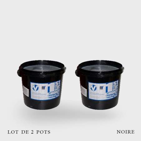 Lot de 2 pots crème de montage noire Rubber Vulk 5KG