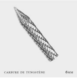 FRAISE CARBURE DE TUNGSTENE 6MM