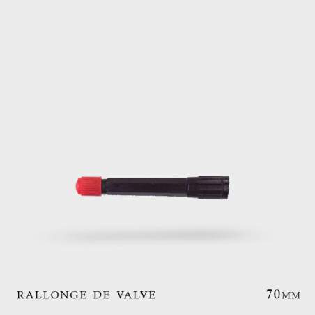 Rallonges de Valves rigides noires 71mm