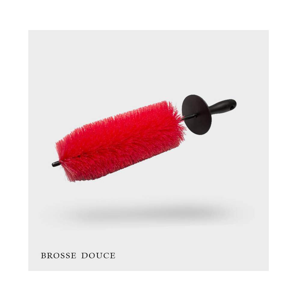 Loupe sur fibre brosse jante